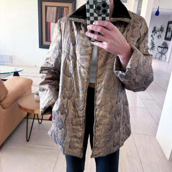 Gerry Weber Edition Chic Python Print Jacket Size L - Picture 1 of 9